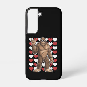 Coque Samsung Galaxy La Saint-Valentin Bigfoot Cœurs Drôles d'amour Sas