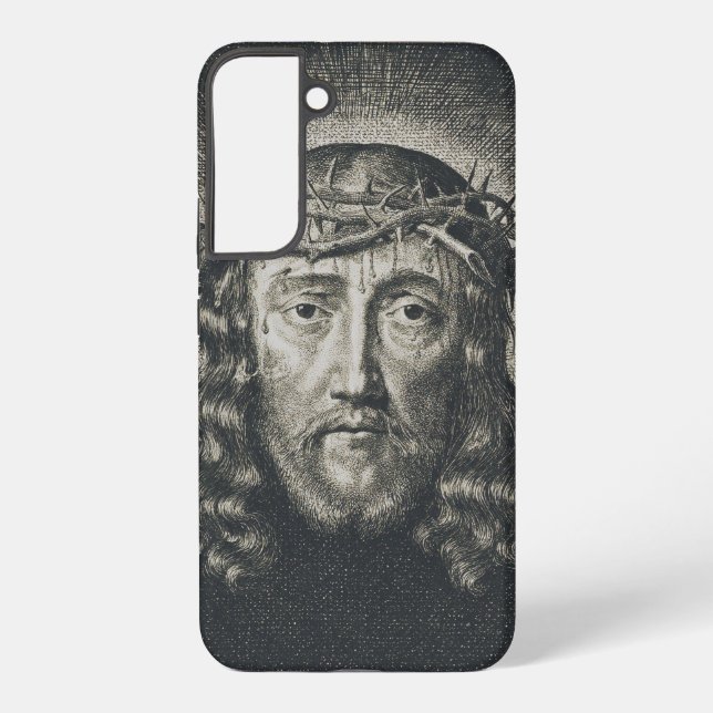 Coque Samsung Galaxy La Sainte Face couronnée d'épines (Verso)