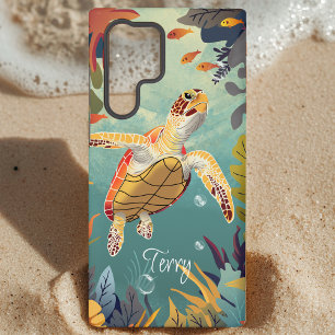 Coque Samsung Galaxy La Tortue Verte Nage L'Océan Pacifique
