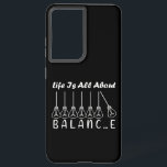 Coque Samsung Galaxy La vie, c'est l'équilibre de l'inspiration de moti<br><div class="desc">typographie de script de brosse de cool La vie est tout à propos d'équilibre,  équilibre,  script de brosse,  ampoule,  cursive,  citation de vie,  ampoules,  pendule,  dicton de vie,  écriture de script,  lampe incandescente,  devis de balance,  billes de balance,  typographie de script</div>