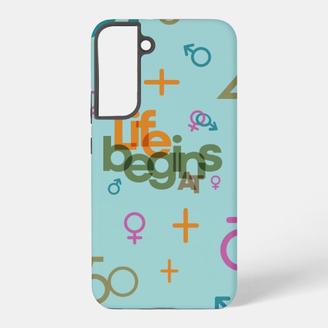 Coque Samsung Galaxy La vie commence à (Personnaliser) | (Verso)