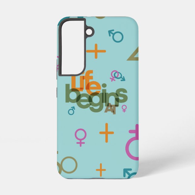 Coque Samsung Galaxy La vie commence à (Personnaliser) | (Verso)