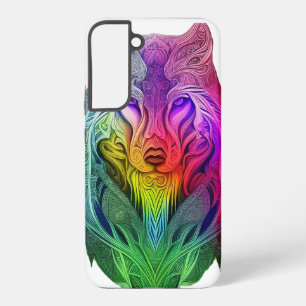 Coque Samsung Galaxy La vision artistique de l'illustration du loup de 