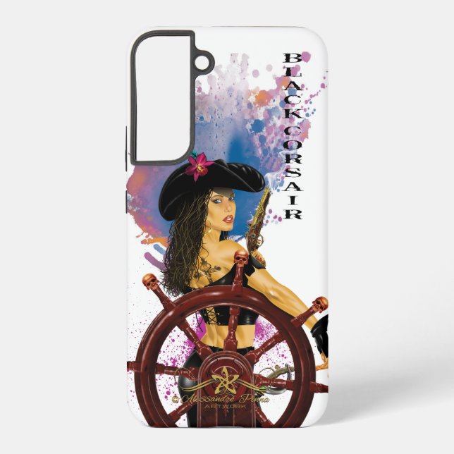 Coque Samsung Galaxy Lady Black Corsair (Verso)