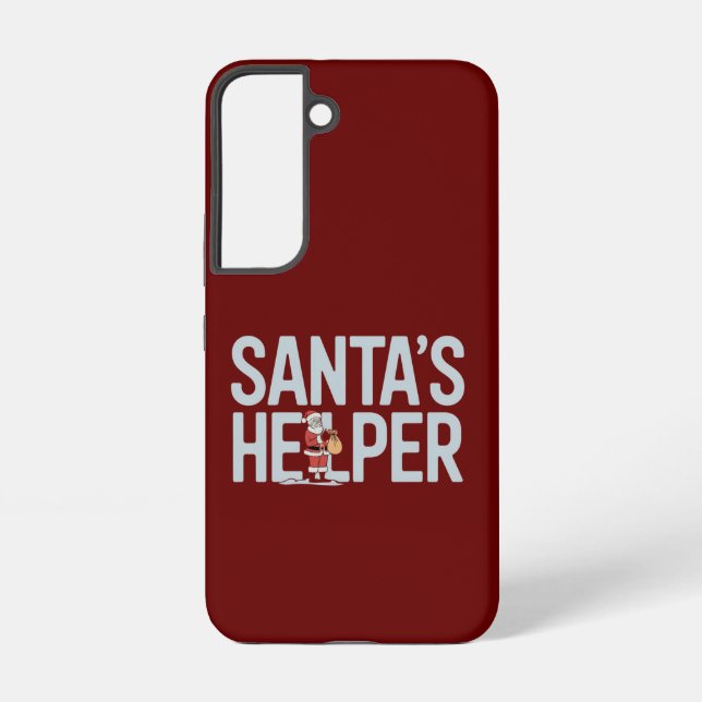 Coque Samsung Galaxy L'aide de Noël du Père Noël (Verso)