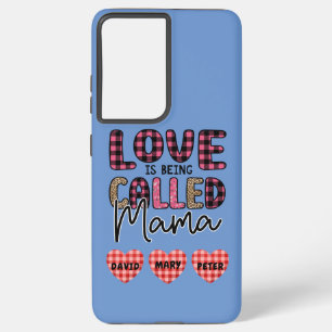 Coque Samsung Galaxy L'amour est appelé maman, personnalisable maman ca