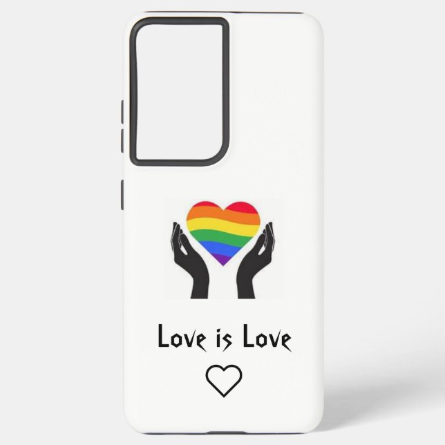 Coque Samsung Galaxy L'amour est l'amour (Verso)
