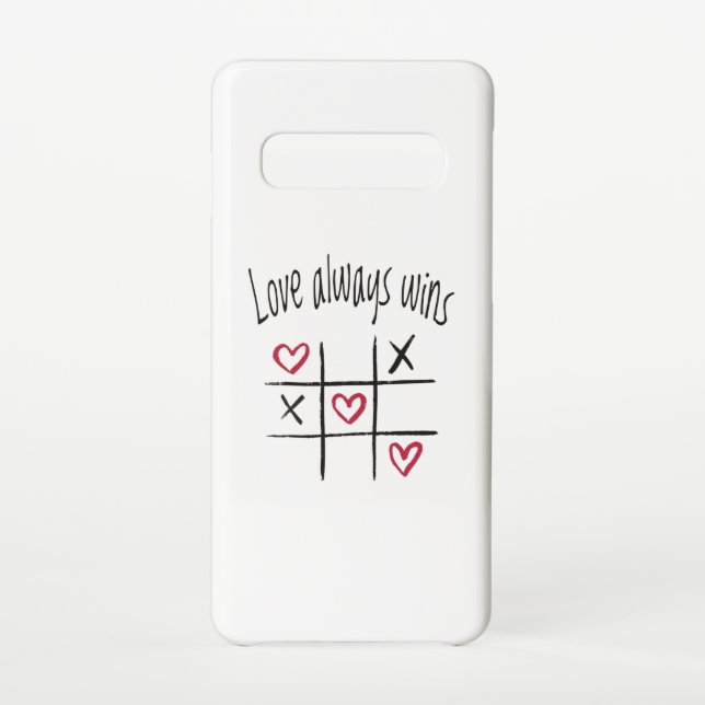Coque Samsung Galaxy L'amour gagne toujours (Dos)