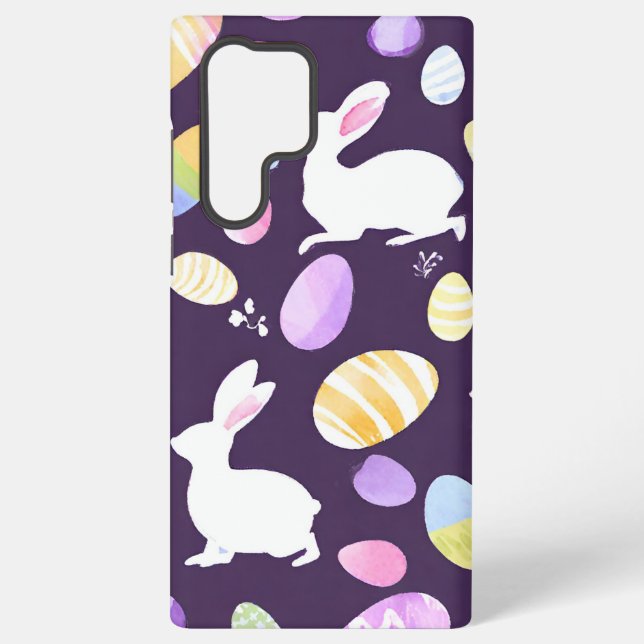 Coque Samsung Galaxy lapin avec oeufs de pâques (Verso)