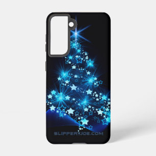 Coque Samsung Galaxy l'arbre de Noël stylisé et lumineux de SlipperyJoe
