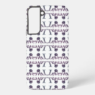 Coque Samsung Galaxy L'art de l'amour : lettres élégantes et Rose flori