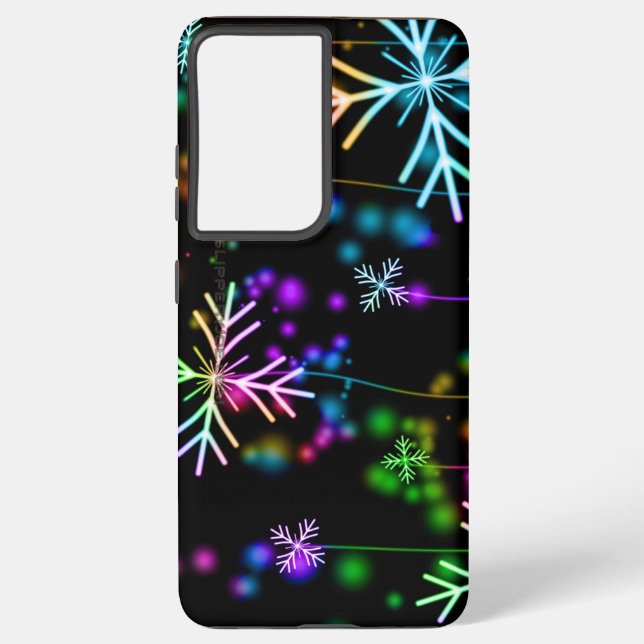 Coque Samsung Galaxy L'atmosphère festive et animée de Noël de Slippery (Verso)