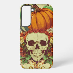 Coque Samsung Galaxy L'automne/Halloween/citrouille/squelette