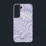 Coque Samsung Galaxy Lavande en plumes givrées Galaxy S22 Coque<br><div class="desc">Ce coque de Galaxy haut de gamme saisit le moment délicat de la floraison de fleurs de gel, un matin d'hiver près de la fenêtre. Le délicat motif de fleurs de gelée en plumes de couleur blanche sur un arrière - plan de lavande douce crée une atmosphère élégante. Comme une...</div>