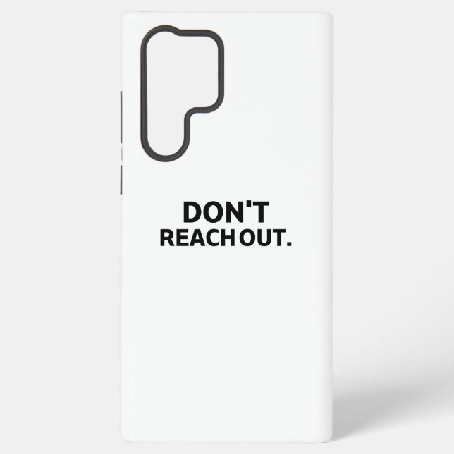 Coque Samsung Galaxy Le Bloc de connexion | Ne pas tendre la main (Verso)