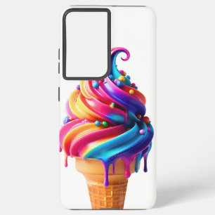 Coque Samsung Galaxy Le cône de glace classique vibrant de SlipperyJoe'