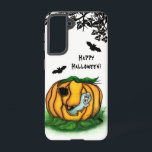 Coque Samsung Galaxy Le fantôme d'Halloween, chauve-souris, fantôme et<br><div class="desc">Le Fantôme d'Halloween,  Chauve-souris,  Fantôme et Araignée,  Bonne Halloween! Dessin au crayon coloré pour enfants par Krisi ArtKSZP. Autres Produits >>> Dans Shop ArtKSZP >>> Halloween de catégorie >>> Le fantôme d'Halloween</div>