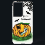 Coque Samsung Galaxy Le fantôme d'Halloween, chauve-souris, fantôme et<br><div class="desc">Le Fantôme d'Halloween,  Chauve-souris,  Fantôme et Araignée,  Bonne Halloween! Dessin au crayon coloré pour enfants par Krisi ArtKSZP. Autres Produits >>> Dans Shop ArtKSZP >>> Halloween de catégorie >>> Le fantôme d'Halloween</div>