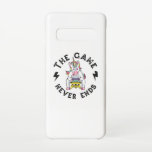 Coque Samsung Galaxy S10 Le jeu ne se termine jamais pour les licornes<br><div class="desc">Pour un vrai joueur, le jeu n'est pas terminé. Un design de jeu unique et attrayant. Un match parfait pour votre événement de jeu ou comme cadeau pour les amis de joueurs, la famille, les addicts de jeu vidéo, les nerds de jeu, les geeks de jeu, les freaks de jeu....</div>