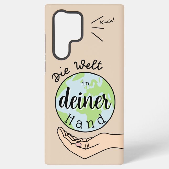 Coque Samsung Galaxy Le monde dans ta main (Verso)