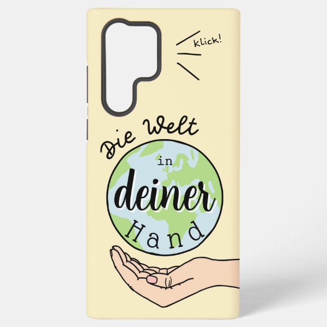 Coque Samsung Galaxy Le monde dans ta main (Verso)