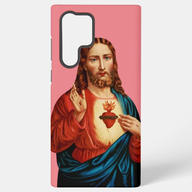 Coque Samsung Galaxy Le Sacré-Cœur de Jésus (Verso)