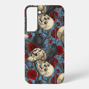 Coque Samsung Galaxy Le secret du corbeau. Illustration gothique sombre