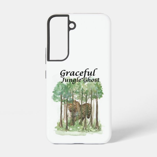 Coque Samsung Galaxy Léopard fantôme de la jungle gracieuse (Verso)