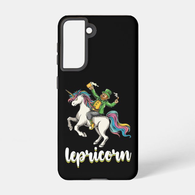Coque Samsung Galaxy Lepricorn Leprechaun Unicorn St Patrick's Day (Verso)