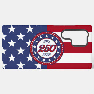 Coque Samsung Galaxy Les 250 ans d'Amérique avec le drapeau des États-U