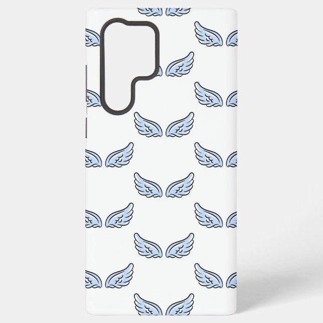 Coque Samsung Galaxy Les ailes du petit ange mignon (Verso)