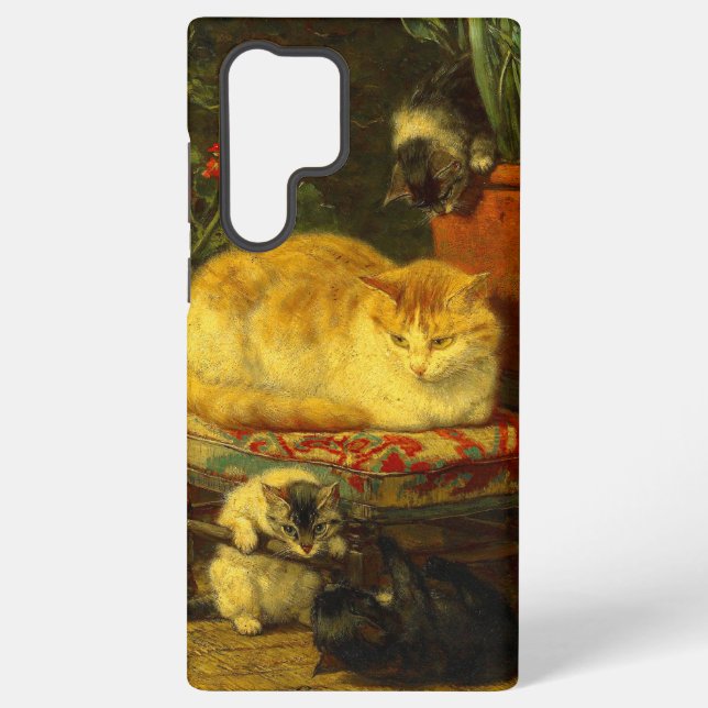 Coque Samsung Galaxy Les chatons en jeu (Verso)