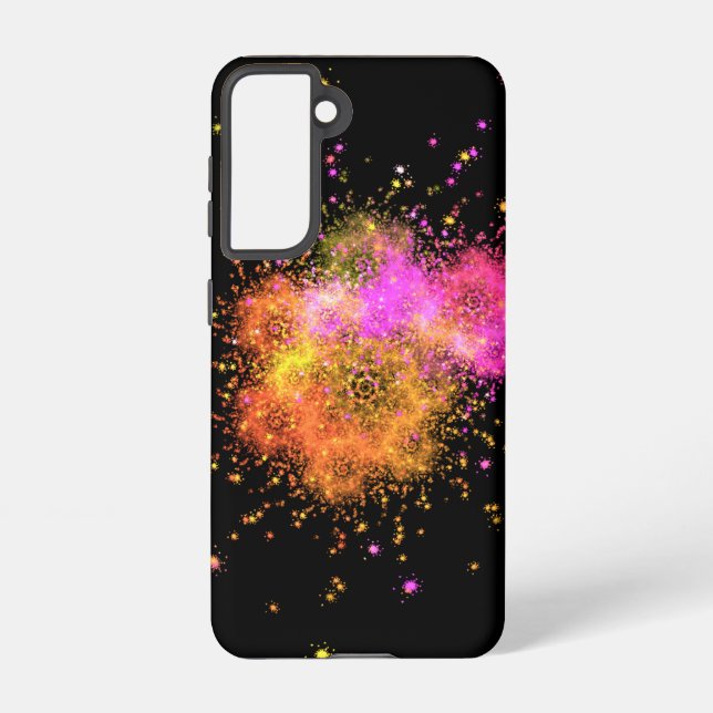 Coque Samsung Galaxy Les étoiles explosent - fractal (Verso)