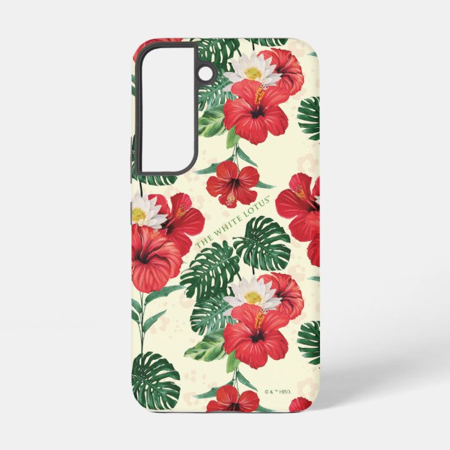 Coque Samsung Galaxy Les fleurs tropicales du Lotus Blanc (Verso)