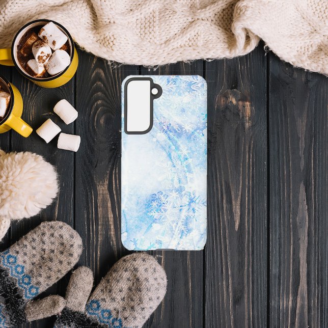 Coque Samsung Galaxy Les flocons de neige au vent (Créateur téléchargé)