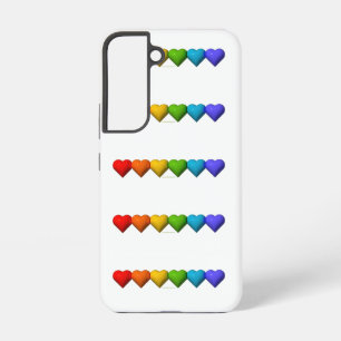 Coque Samsung Galaxy Les glyphes en forme de cœur 3D brillants de Slipp