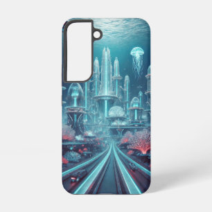 Coque Samsung Galaxy Les profondeurs chatoyantes - Une métropole de cor