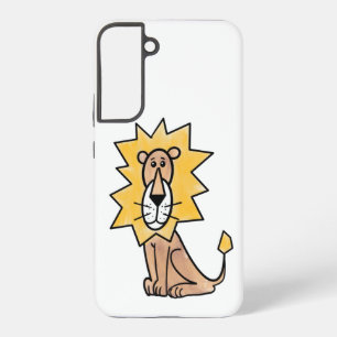 Coque Samsung Galaxy lion mignon dessin animé enfants rétro safari jung