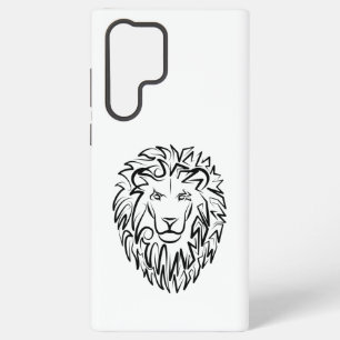 Coque Samsung Galaxy Lion tribal noir et blanc