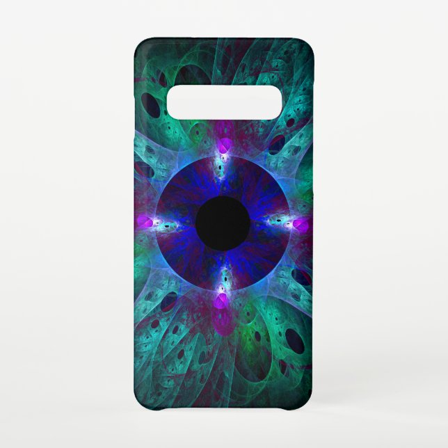 Coque Samsung Galaxy L'Oeil Abstrait brillant (Dos)