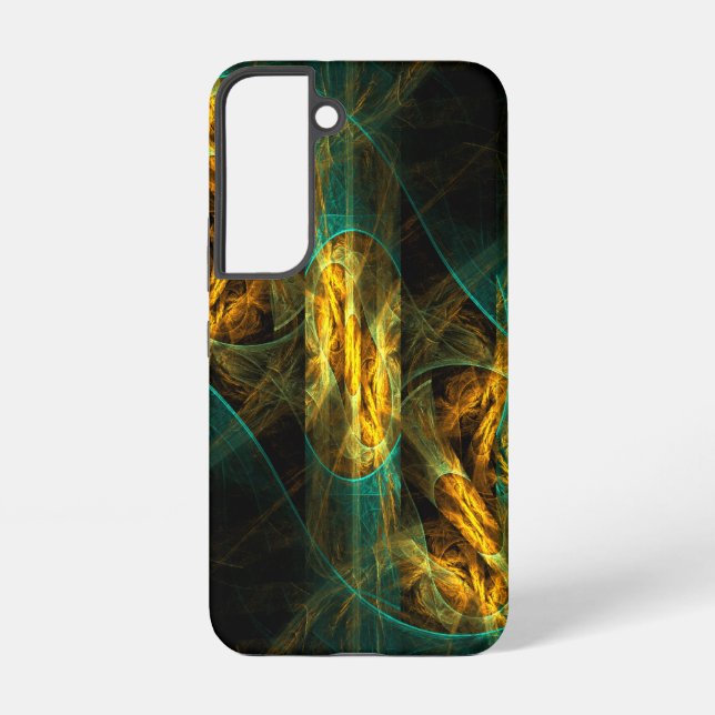 Coque Samsung Galaxy L'Œil de la jungle Art abstrait (Verso)