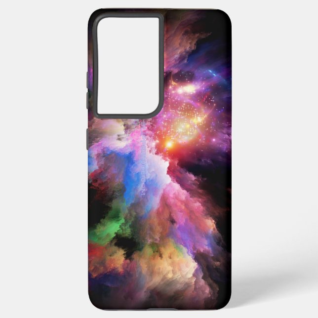 Coque Samsung Galaxy L'oeuvre Cloud de SlipperyJoe abstraite surre vibr (Verso)