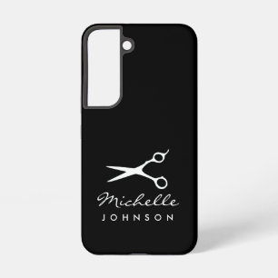 Coque Samsung Galaxy Logo de ciseaux de coiffeur chic