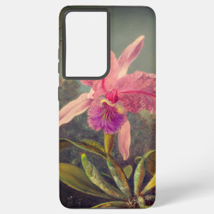 Coque Samsung Galaxy L'orchidée de Cattleya et trois colibris Heade
