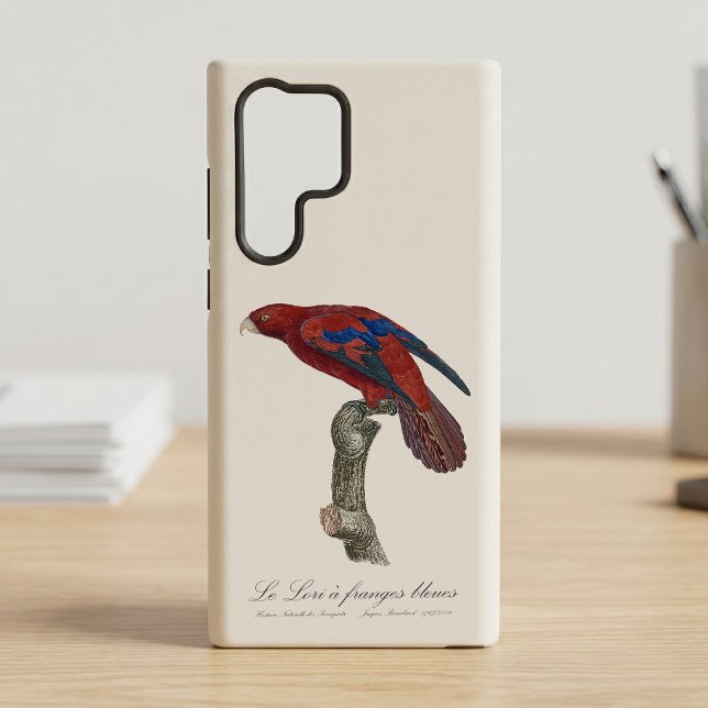 Coque Samsung Galaxy Lori à queue brune, Trichoglossus borneus (Long-Tailed Red Lory, Trichoglossus borneus. Case)