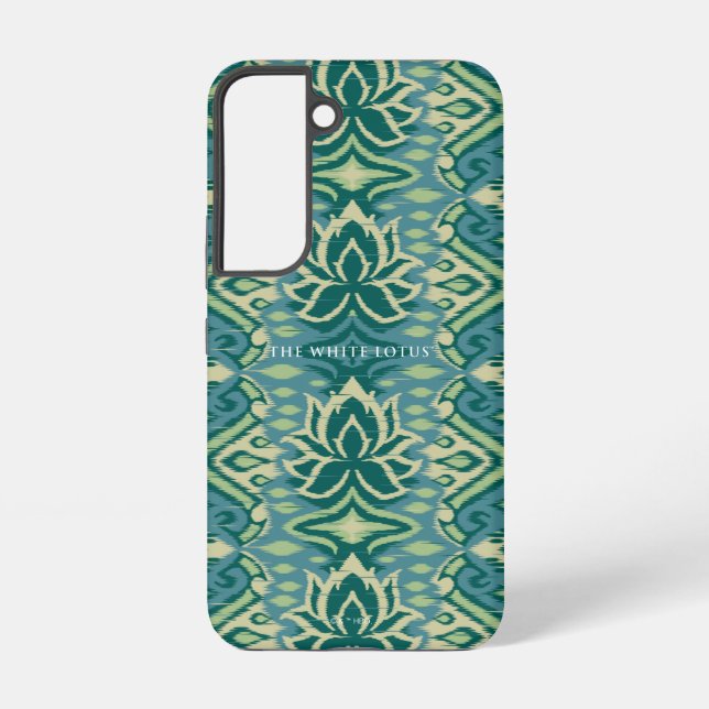Coque Samsung Galaxy Lotus Ikat Motif - Le Lotus Blanc (Verso)