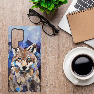 Coque Samsung Galaxy Loup Géométrique Montagne
