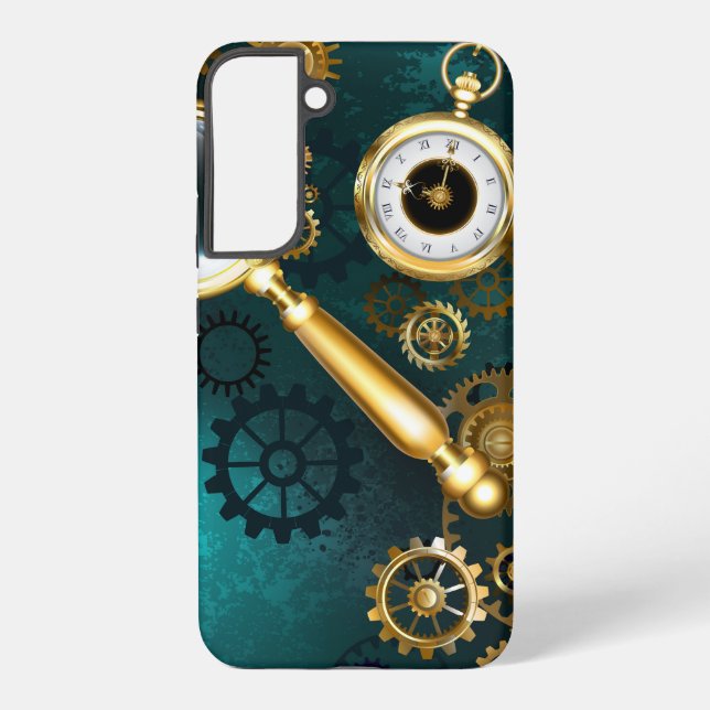 Coque Samsung Galaxy Loupe en style Steampunk (Verso)