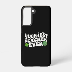 Coque Samsung Galaxy Luckiest enseignant jamais Disco Ball Shamrock Sup