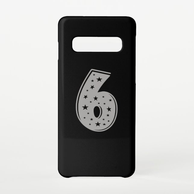 Coque Samsung Galaxy Lucky Numéro 6 Joyeux anniversaire (Dos)